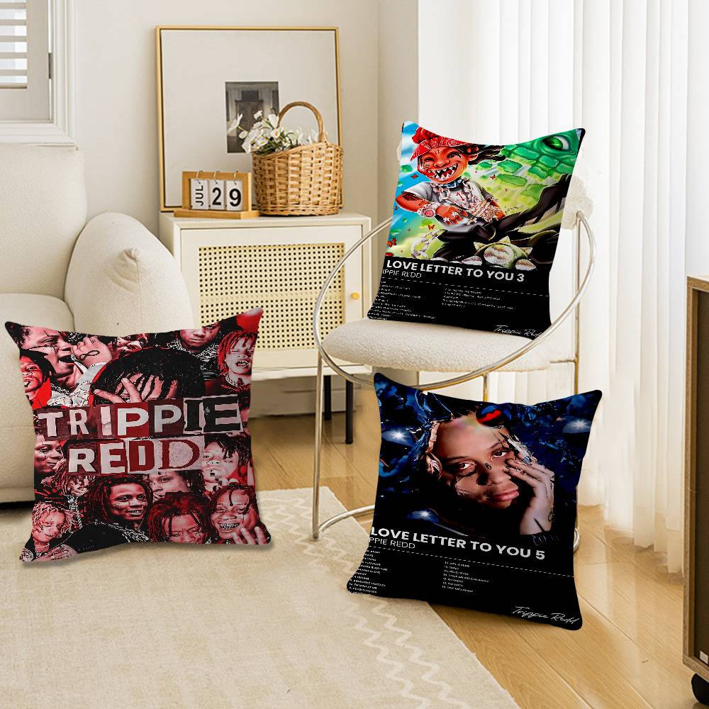 Home.Textiles Cushion - Trippie Rapper Singer Redd Lucky Dragon