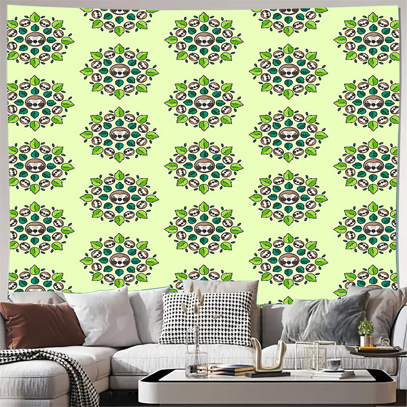 Vintage Home Textiles - Bohem duvar halısı doğa orman zemin