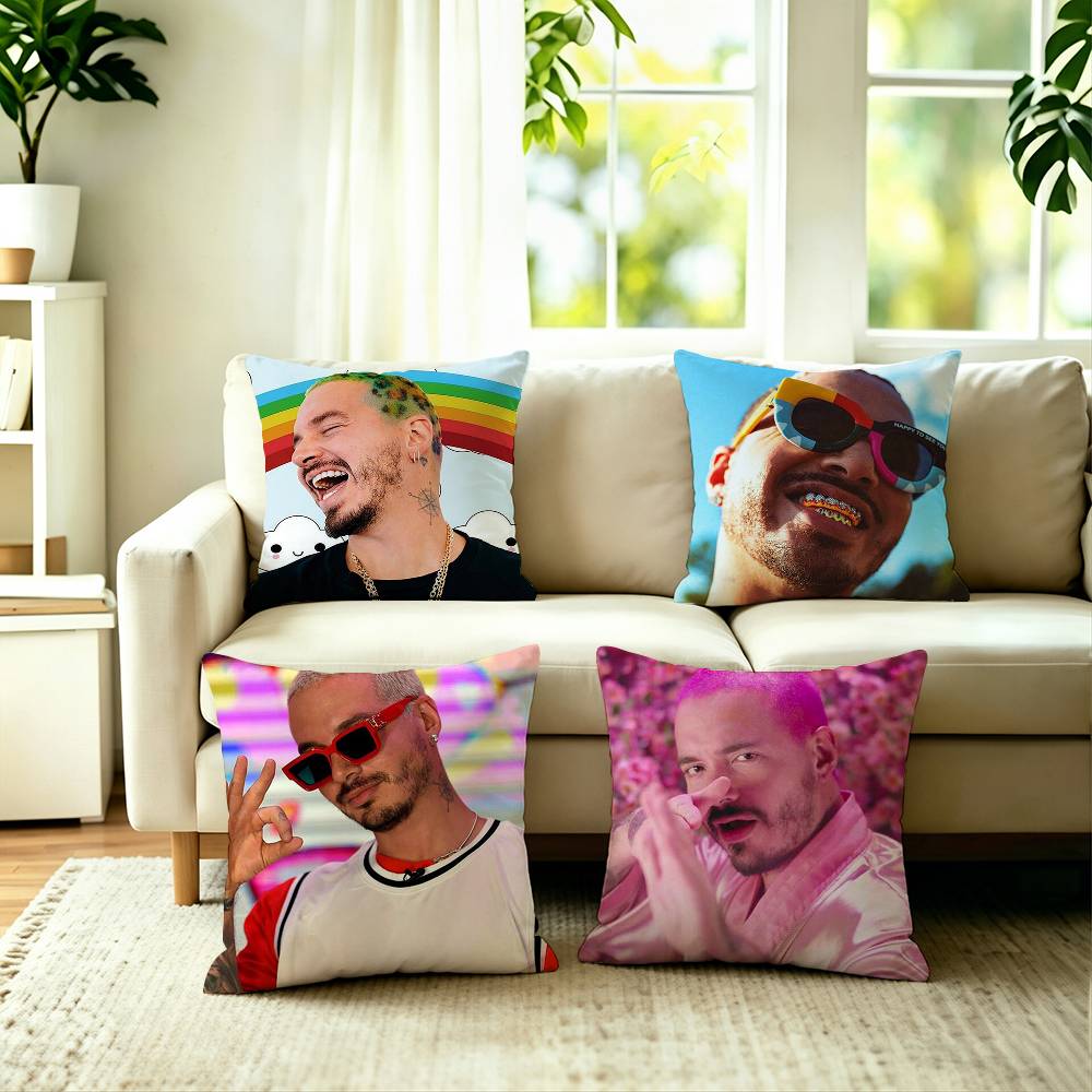 Hot Home Of Textiles - Sıcak Şarkıcı J B-Balvin Yastık Kılıfı