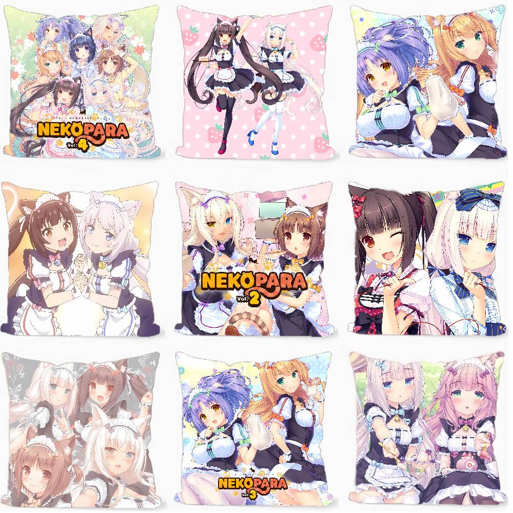 Home.Textiles Cushion - Anime Sevimli N-Nekopara Minder Kılıfı Yumuşak