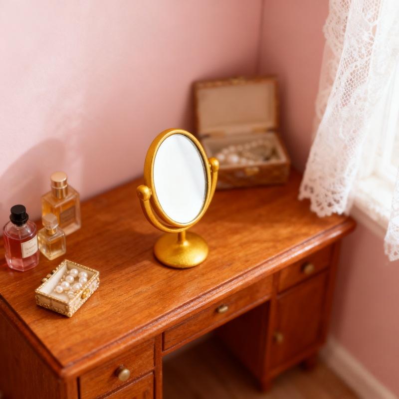 1 adet minyatür Retro ayna tuv - Vintage Home Textiles incelemesi ve fiyatı