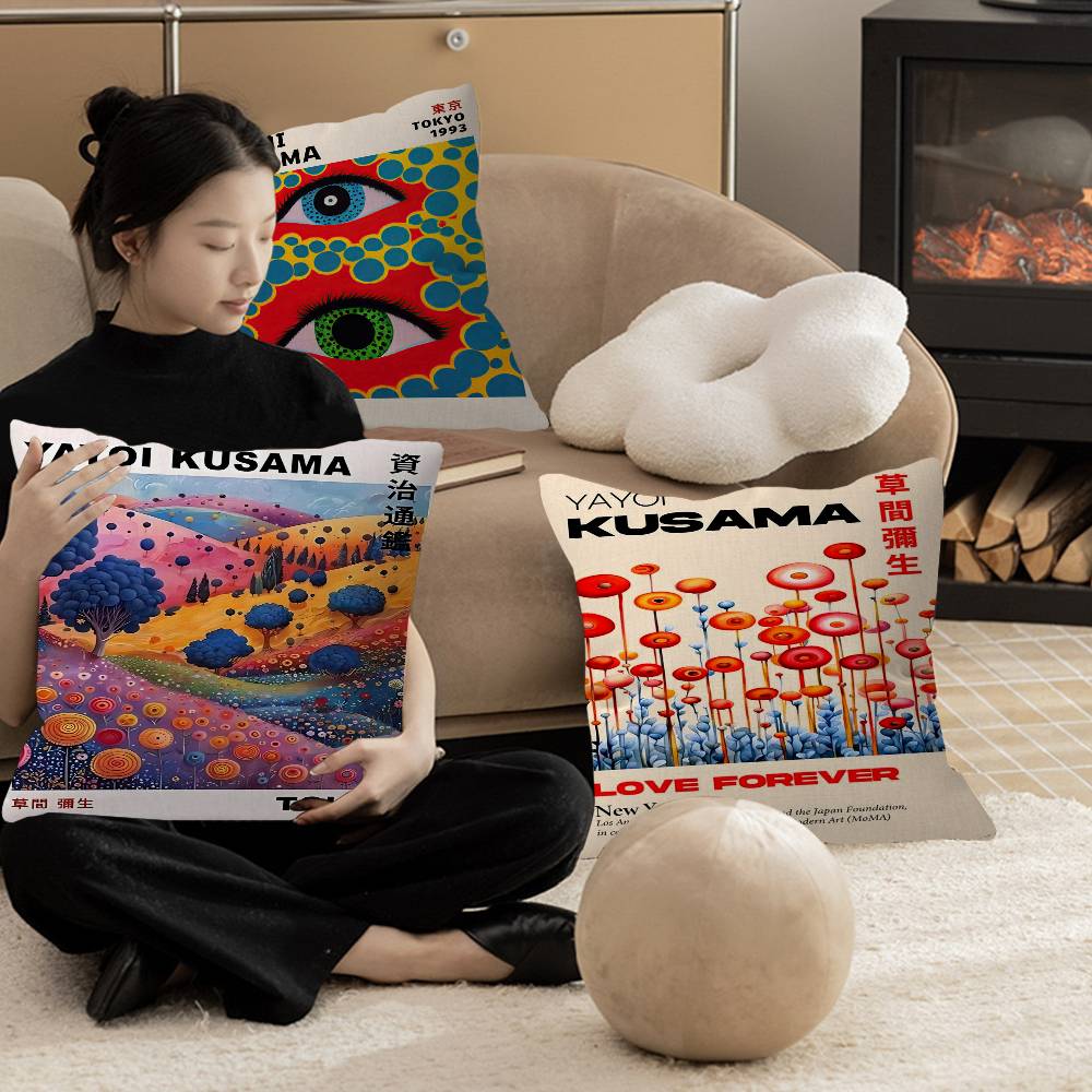 İskandinav japon Yayoi Kusama  - Home.Textiles Cushion incelemesi ve fiyatı