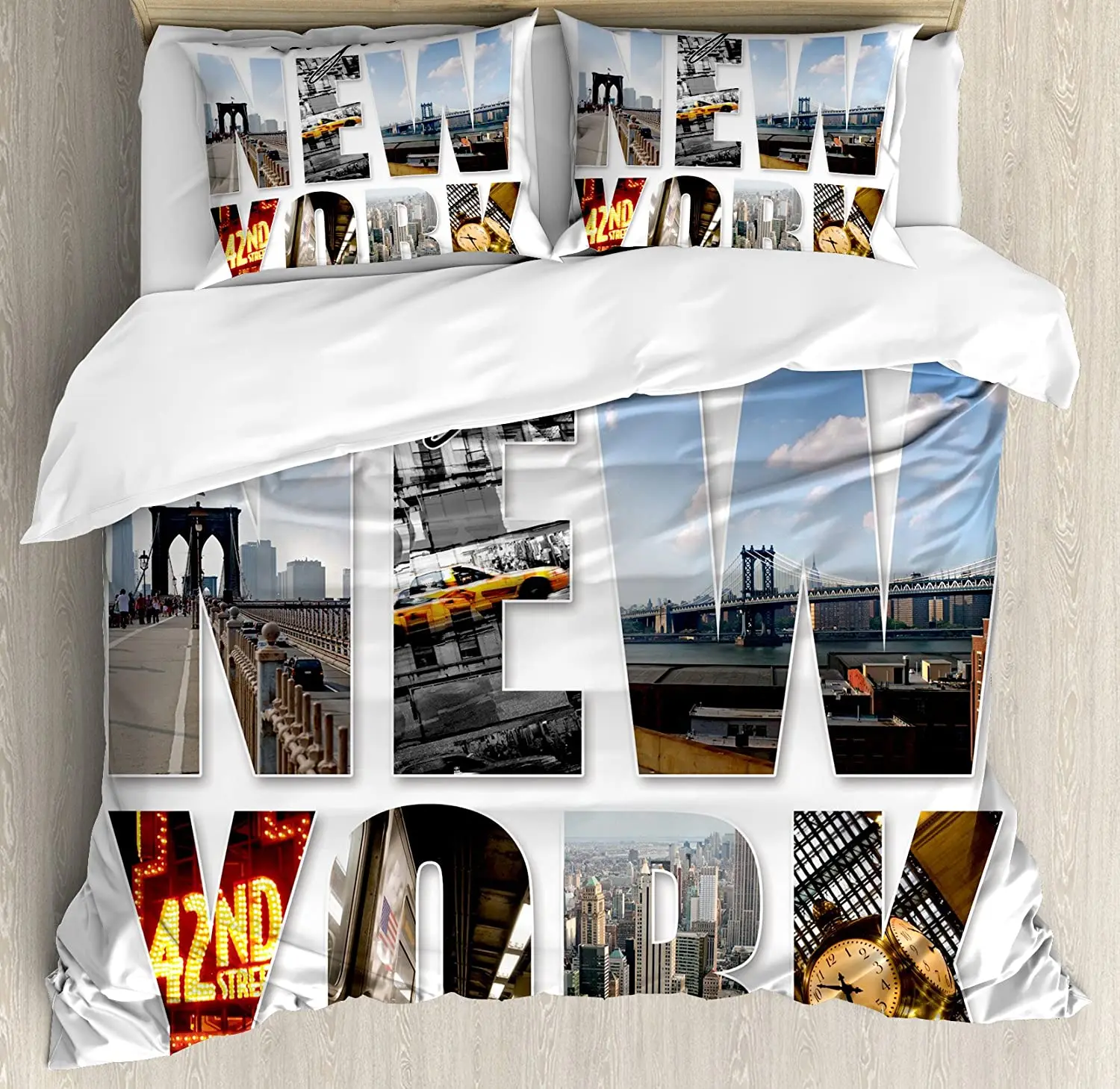 3 Parça Nevresim Takımı Gri Ne - Home Textiles New York incelemesi ve fiyatı