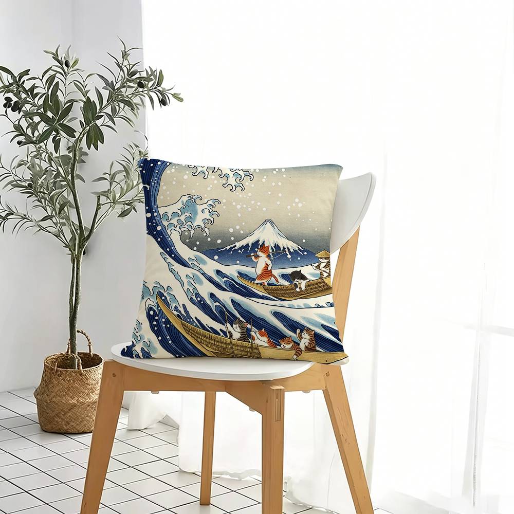 Sanat Katsushika H-Hokusai Kar - Home.Textiles Cushion incelemesi ve fiyatı